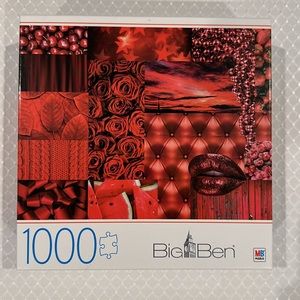 Christmas fun! All Red Puzzle 🧩 1000 pieces, like new, challenging and fun!